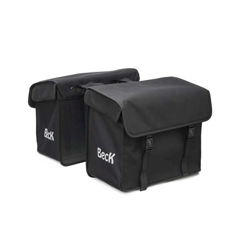 Sac double beck en toile moyen 48l. noir