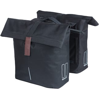 Basil Double Bag City Mik 28-32L Black