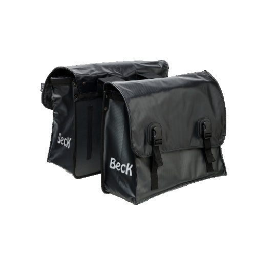 Sac double beck classique bâche noire 46l.