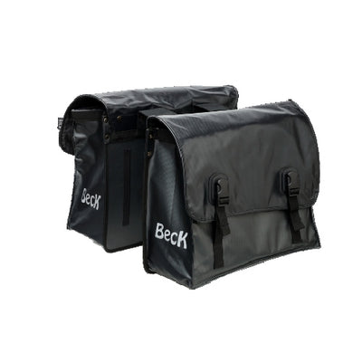 Sac double beck classique bâche noire 46l.