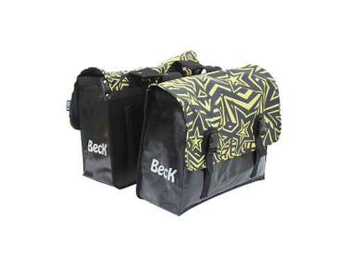 Sac double Beck classique étoiles dorées bâche 46l.
