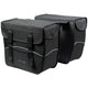 Sac Greenlands double noir-noir. taille 35x31x16 (x2) cm. côtés biseautés, 34L