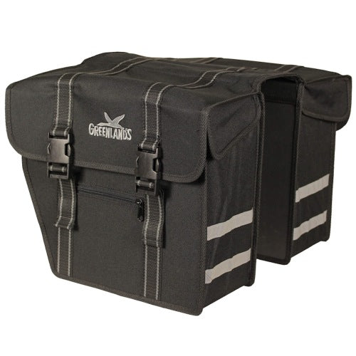 Sac Greenlands double noir-noir. taille 36x32x18 cm (2x) 40L. côtés biseautés