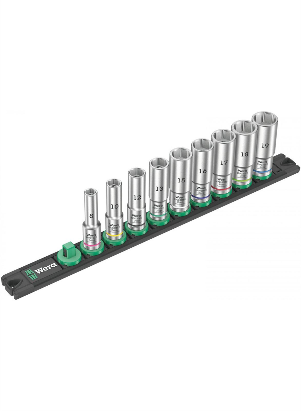 Wera Cap bande magnétique b profonde 1 jeu de douilles, 3 8 -drive, 9 pièces - 05005440001
