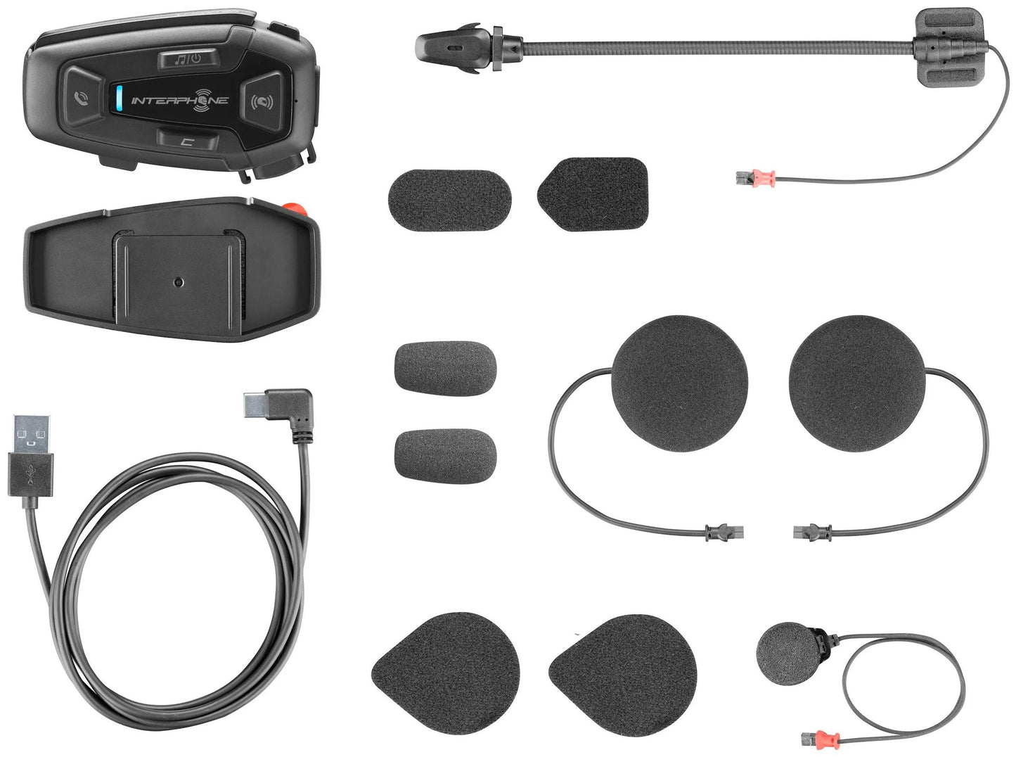 Système de communication pour casque interphone u-com 8 r casque com.system interp. kit simple u-com 8r