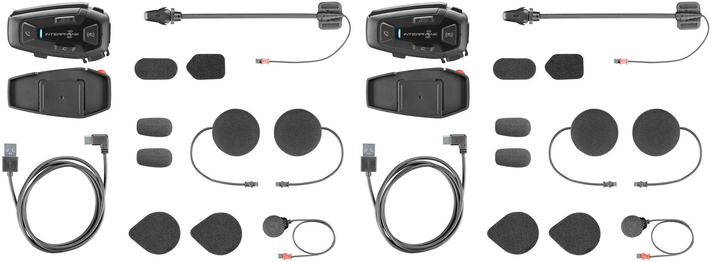 Système de communication pour casque interphone u-com 8 r casque com.system interp. kit double u-com 8r