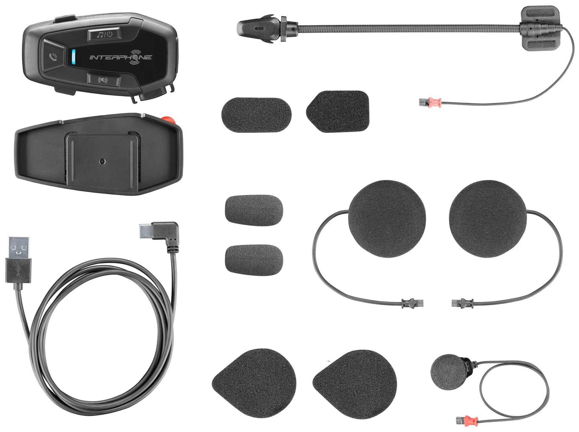 Système de communication pour casque interphone u-com 7 r casque com.system interp. kit simple u-com 7r