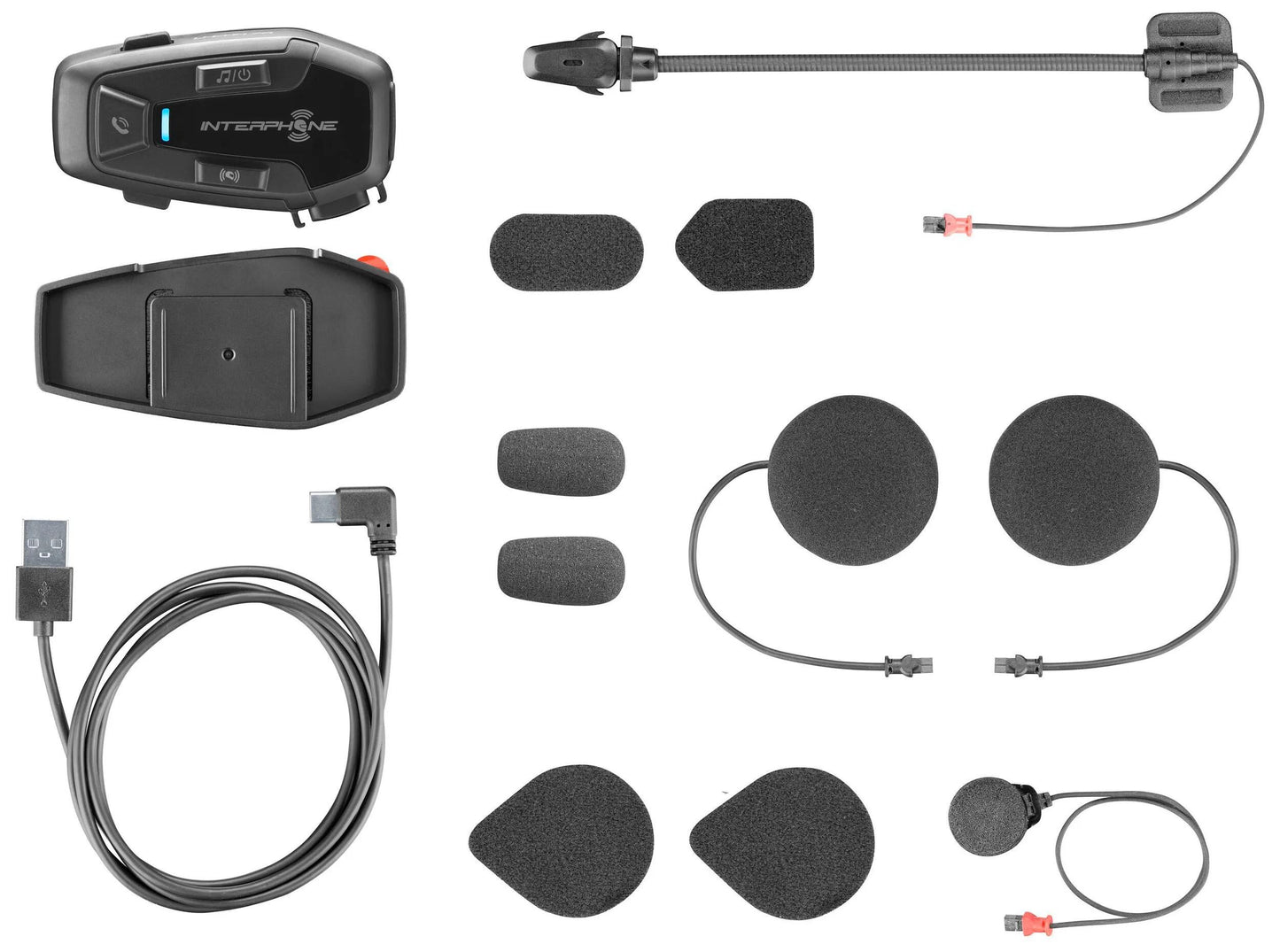 Système de communication pour casque interphone u-com 7 r casque com.system interp. kit double u-com 7r