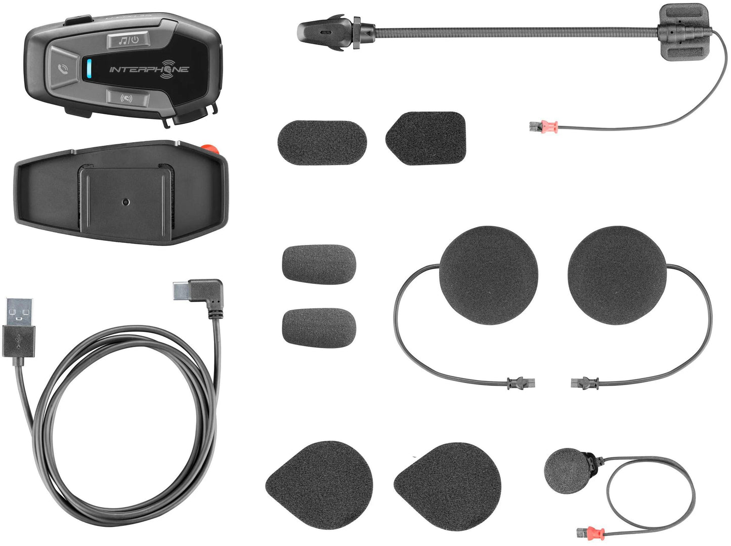 Système de communication pour casque interphone u-com 6 r casque com.system interp. kit double u-com 6r