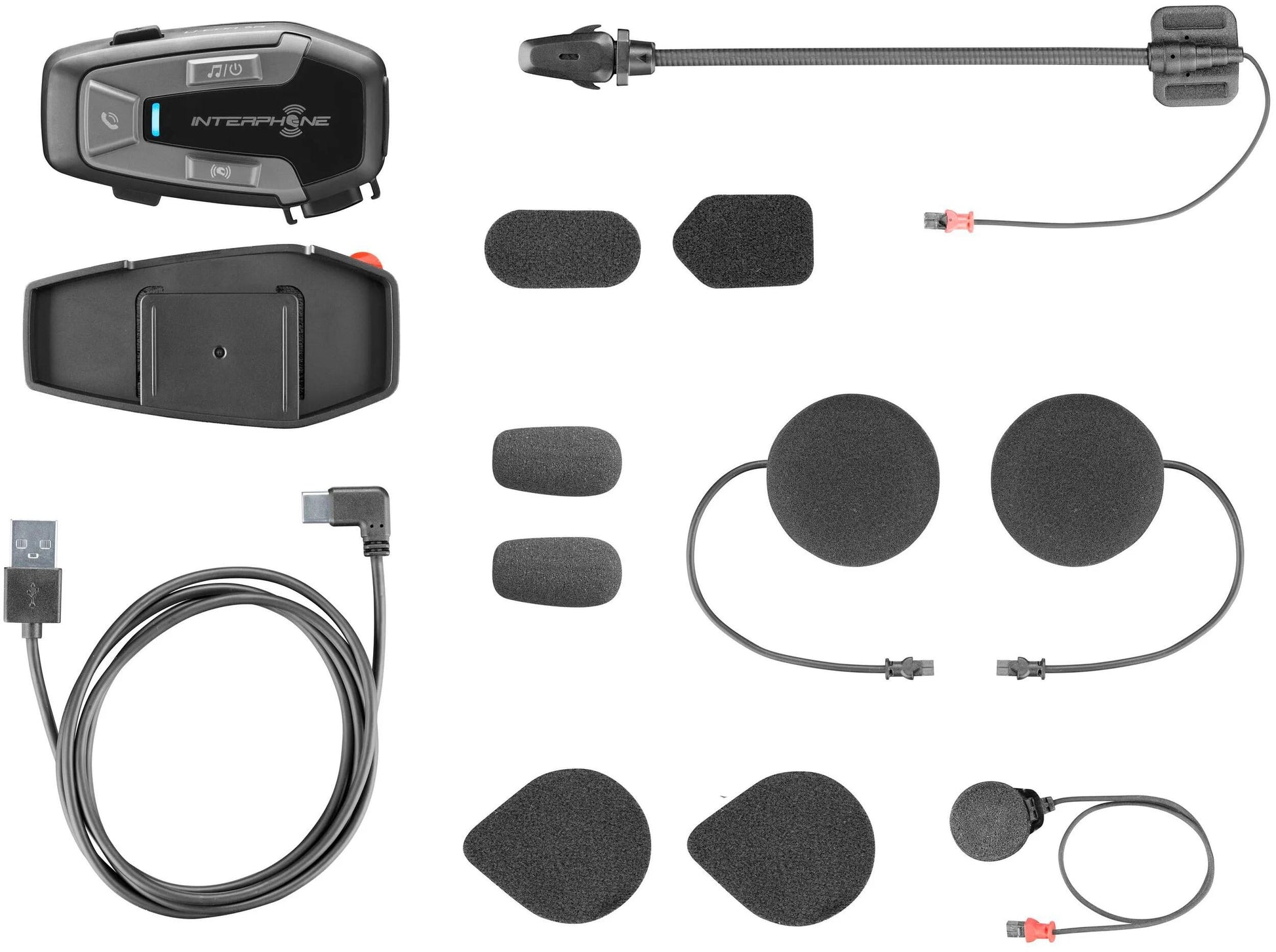 Système de communication pour casque interphone u-com 6 r casque com.system interp. kit double u-com 6r