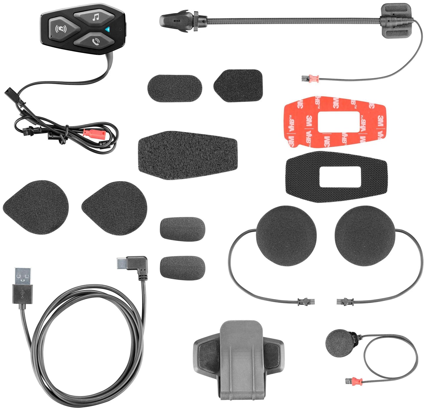 Système de communication pour casque interphone u-com 3 casque com.system interp. u-com 3 kit simple hd