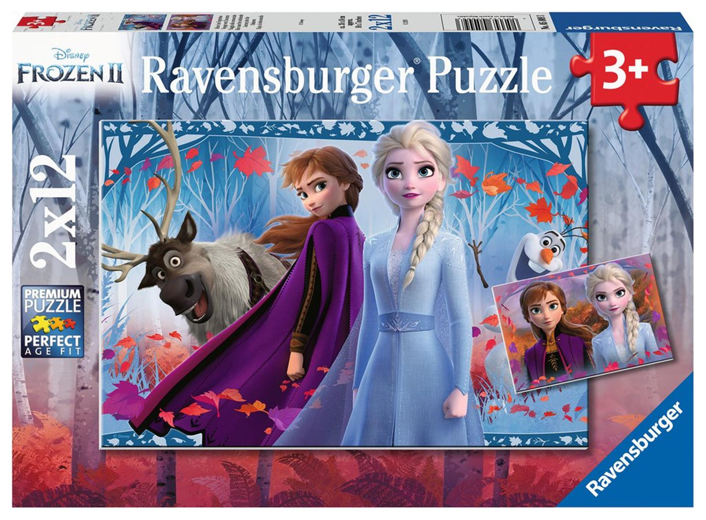 Ravensburger puzzle La Reine des Neiges II 2x12pcs