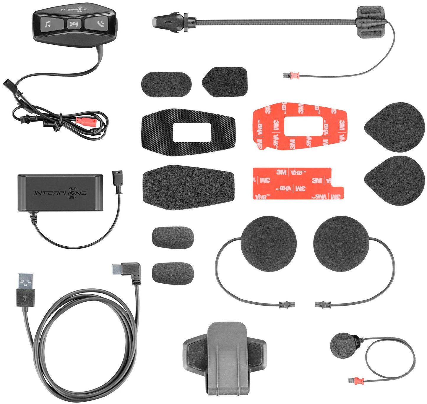Système de communication pour casque interphone u-com 4 casque com.system interp. u-com 4 kit simple