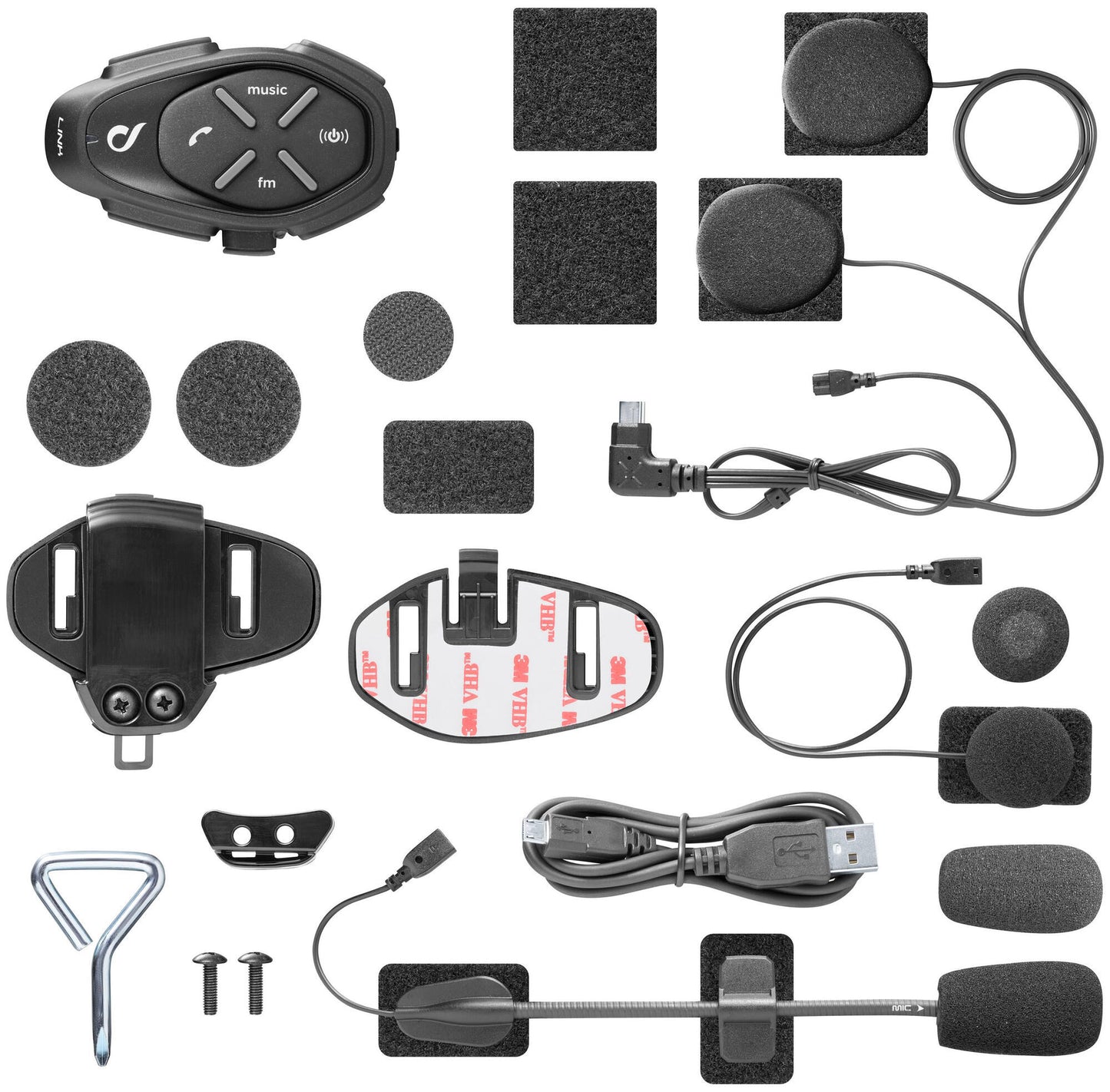 Interphone casque système de communication lien casque com.system interp. lien kit simple
