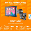 Système d'infodivertissement par interphone ridesync. jeu de voiture ridesync, Android Auto