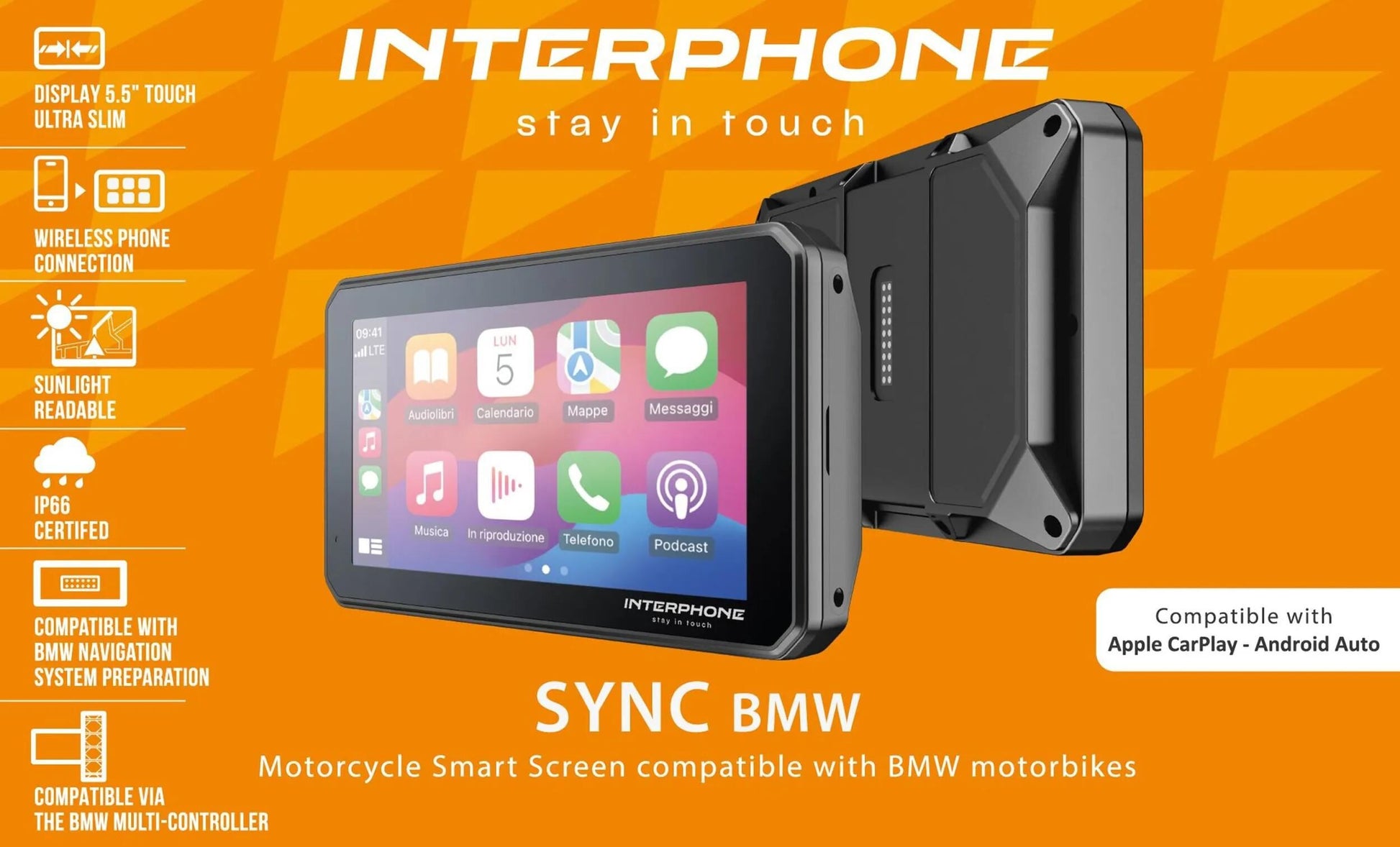 Système d'infodivertissement par interphone sync55 Écran intelligent BMW. synchroniser le jeu de voiture BMW, Android Auto 5.5