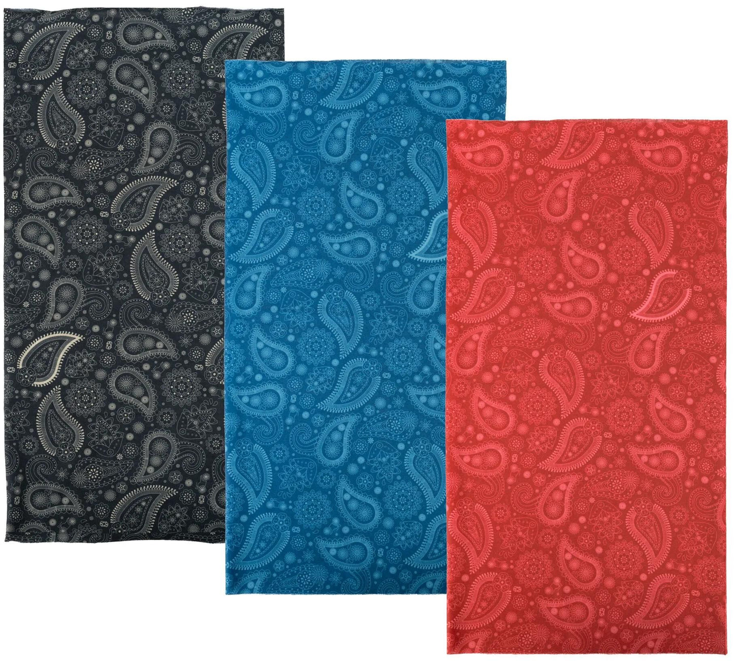 Oxford Neckerchief Comfy Paisley Red 3-Pack