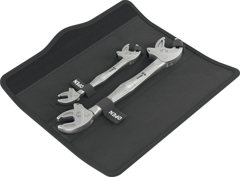 Wera 6006 joker 2 set 1 clé à fourche double auto-ajustable sw 7 - 19mm 2 pièces
