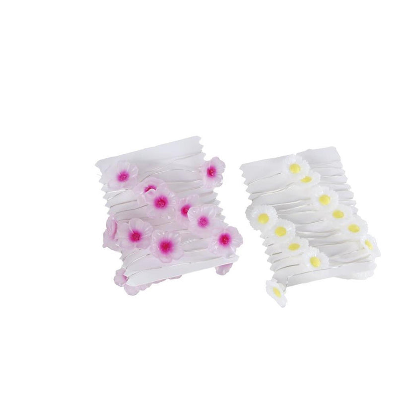 Guirlande lumineuse Cosydecor fleurs rose jaune LED