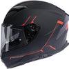 Casque Spec-X SX-82.03 R2 Black Matt Red S Pin Read