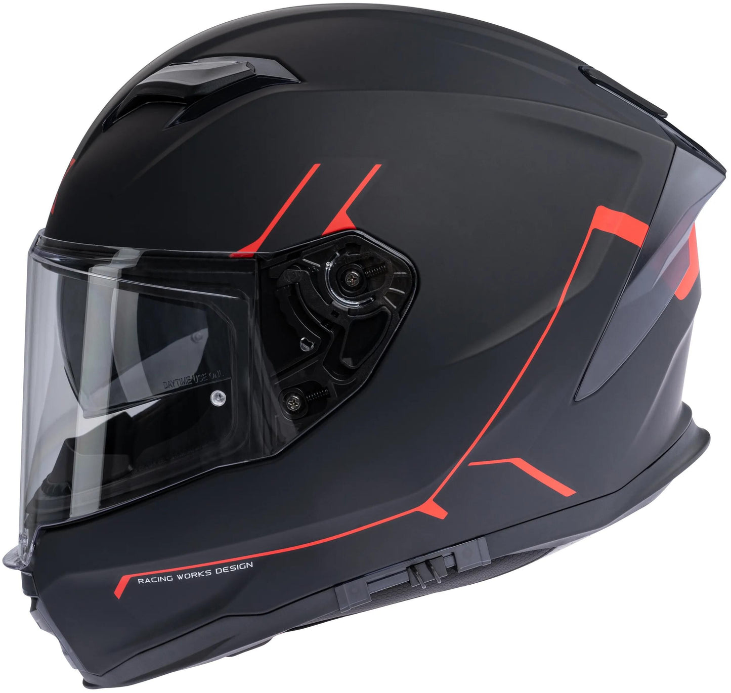 Casque Spec-X SX-82.03 R2 Black Matt Red XL Pin Rea