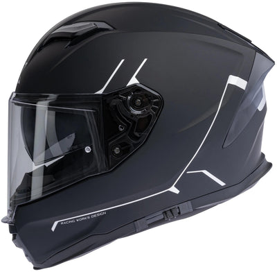 Casque Spec-X SX-82.03 R2 Black Matt Gray XL Pin Re