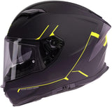 Casque Spec-X SX-82.03 R2 BW MATT NEON JAUNE M PIN - afbeelding 2