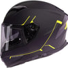 Casque Spec-X SX-82.03 R2 BW Matt néon jaune L Pin