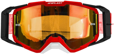 Lunettes de motocross Ufo pipi core 2.0. lunettes cross core 2.0 rouge noir