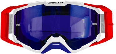 Lunettes de motocross Ufo pipi core 2.0. lunettes cross core 2.0 blanc rouge