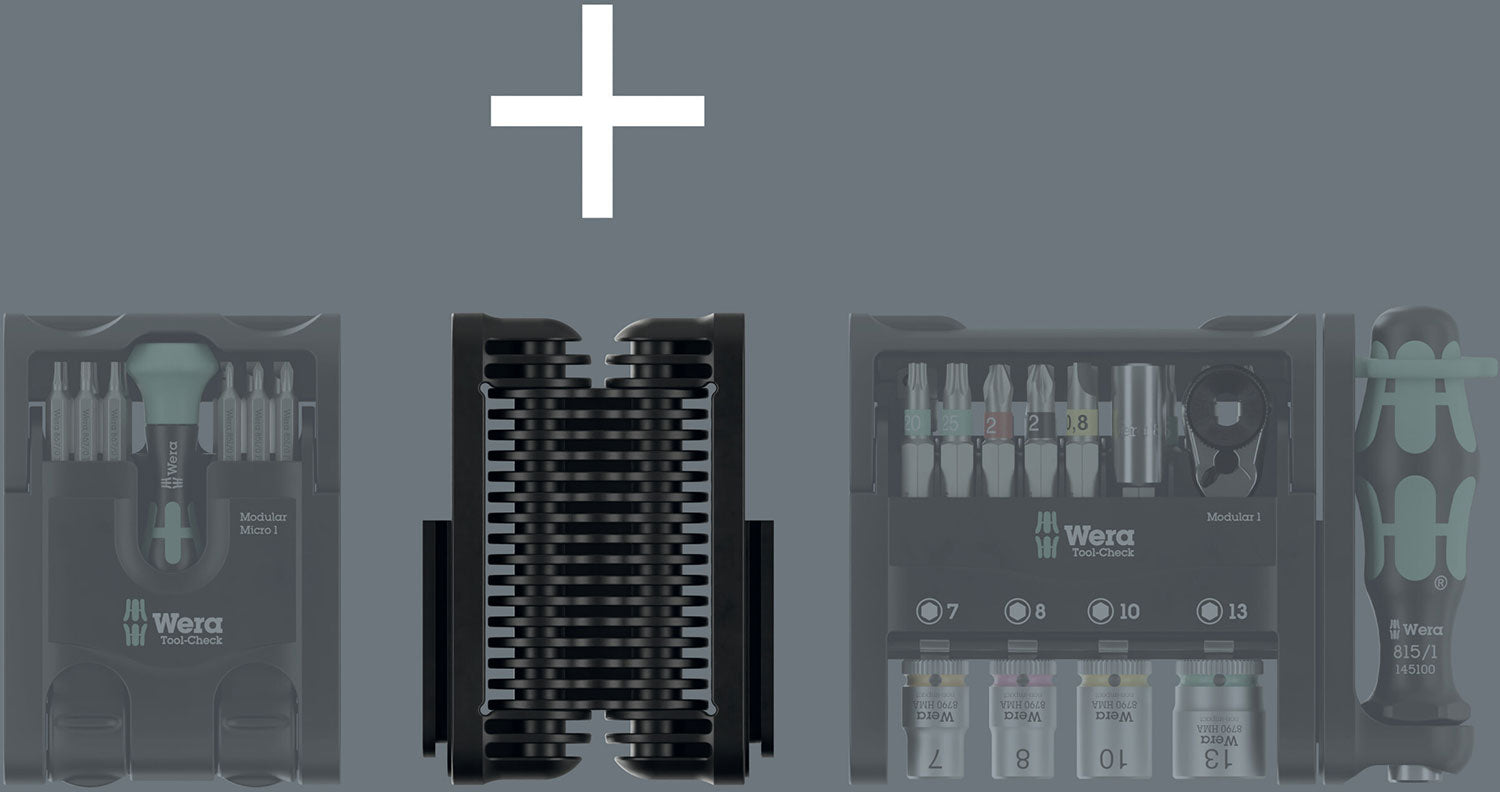 Charnière Wera 9550 pour contrôle d'outils modulaire