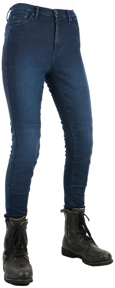 Pantalon oxford, y compris Jegin Ladies Blue, taille régulière