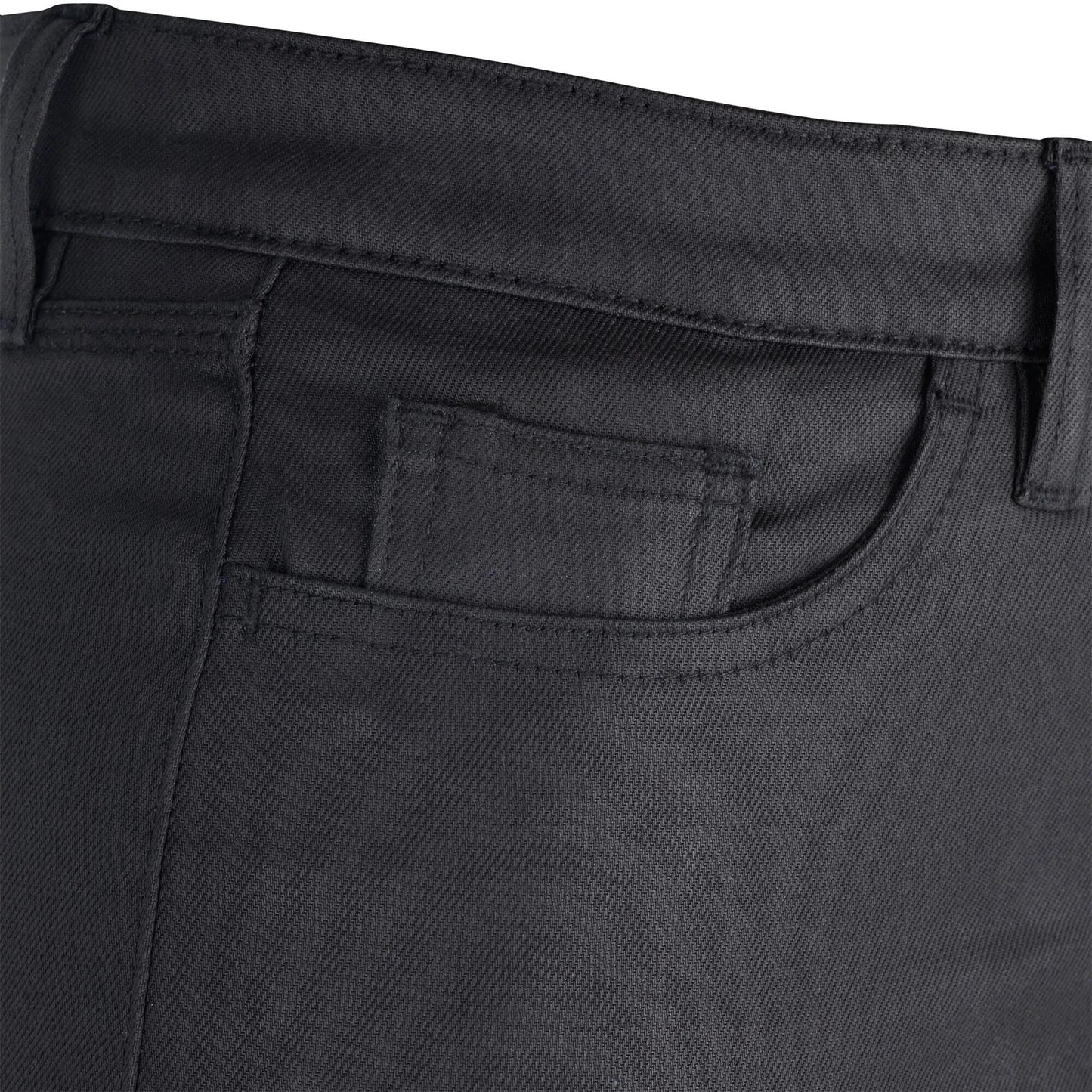 Pantalon oxford, y compris les dames cirées noires longues 08
