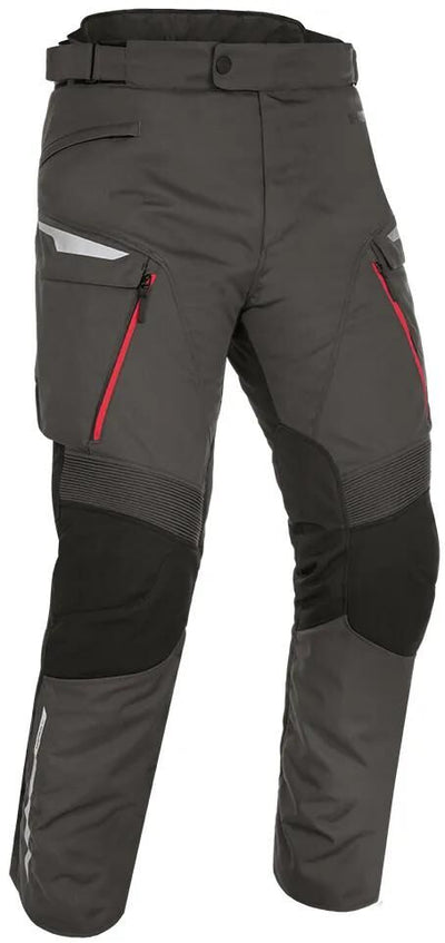 Pantalon oxford Montréal noir gris rouge régulier 3x