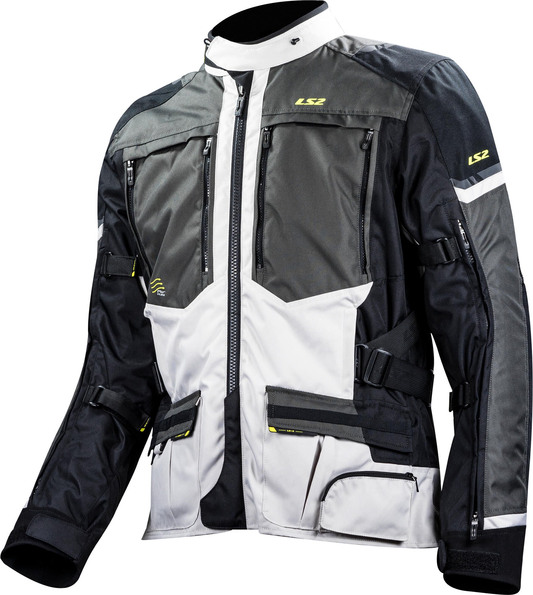 Ls2 veste norway veste norway homme noir gris jaune xxl