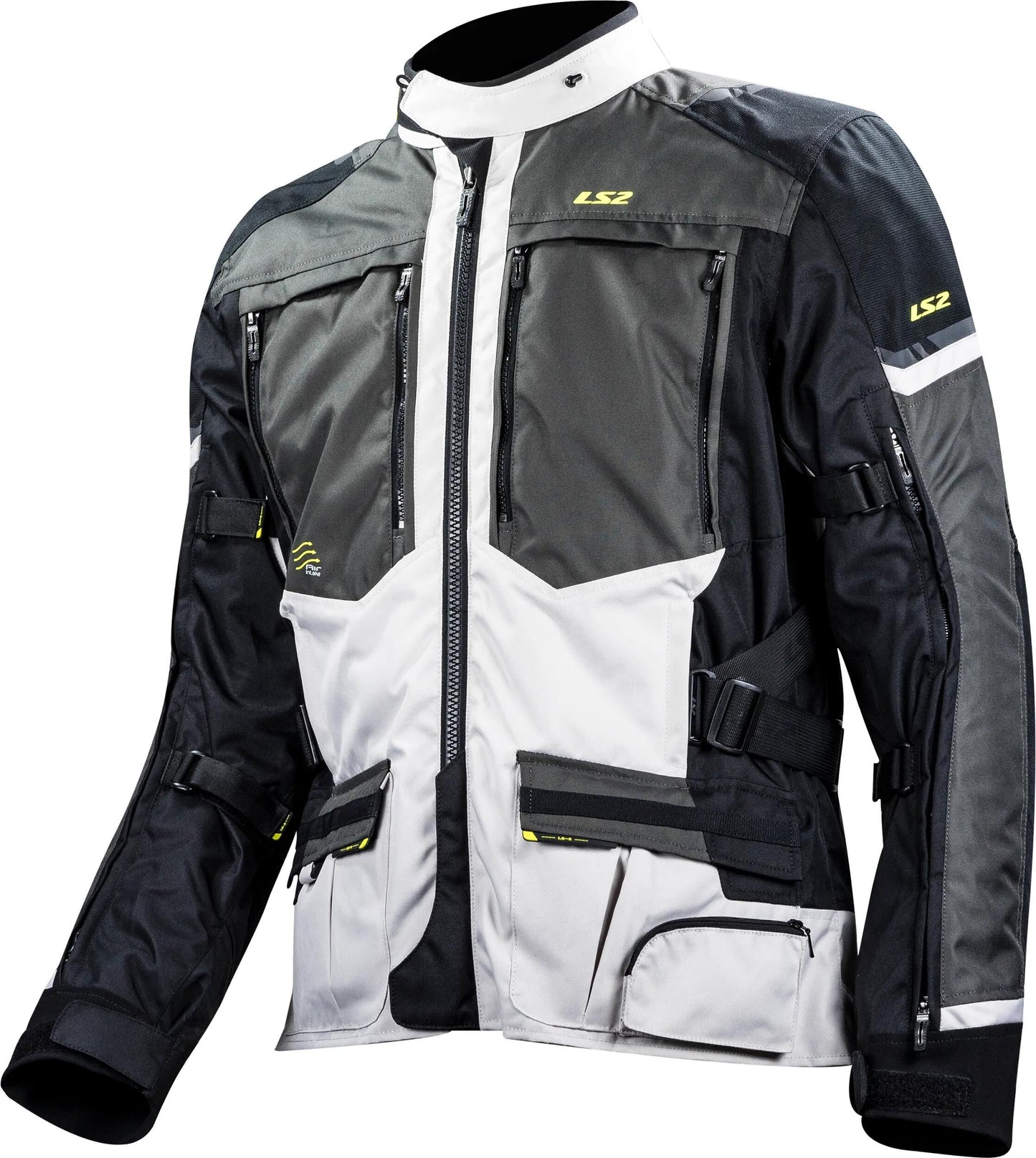 Ls2 veste norvège veste norvège homme noir gris jaune 3xl