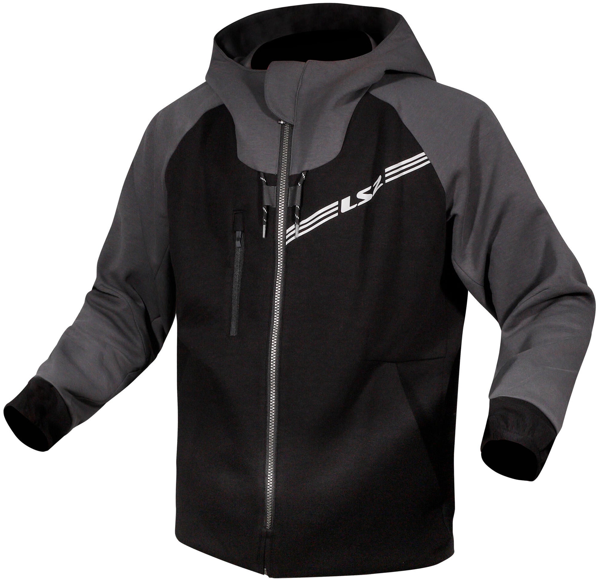 Ls2 veste throttle veste throttle homme noir gris foncé l