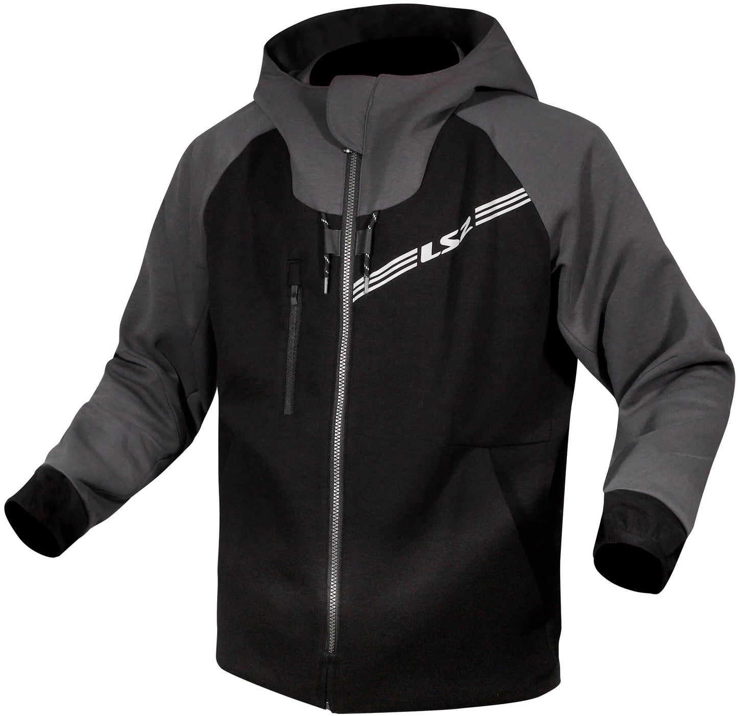 Ls2 veste throttle veste throttle homme noir gris foncé m