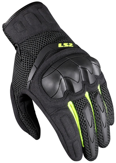 Ls2 gants kubra homme gants kubra homme anthracite h-v jaune xl
