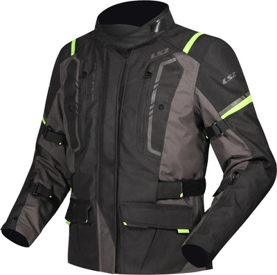 Ls2 veste narvik veste narvik dames noir gris jaune fluo s