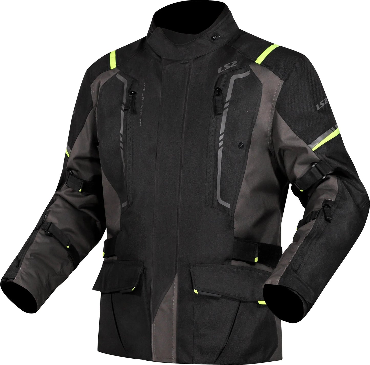 Ls2 veste narvik veste narvik homme noir gris jaune fluo xx