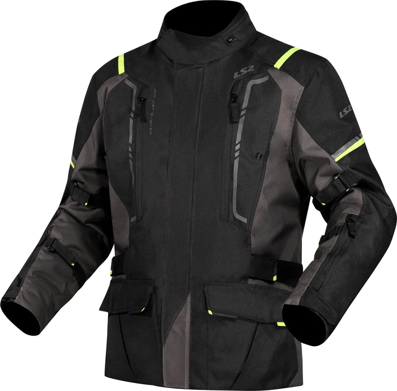 Ls2 veste narvik veste narvik homme noir gris jaune fluo xx