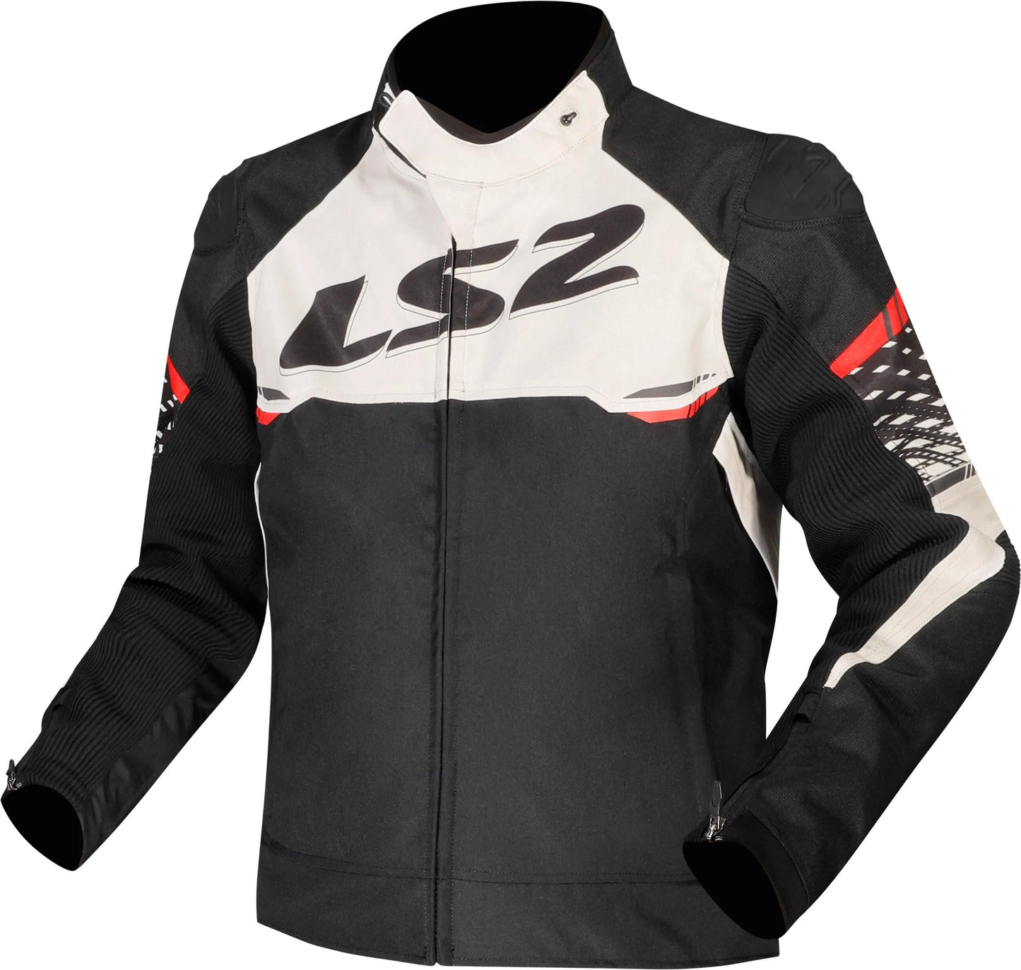 Ls2 apex veste veste apex hommes noir blanc rouge gr. XXL