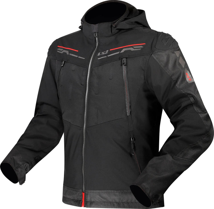 Veste Ls2 zirconium veste zirconium homme noir rouge gr. xl