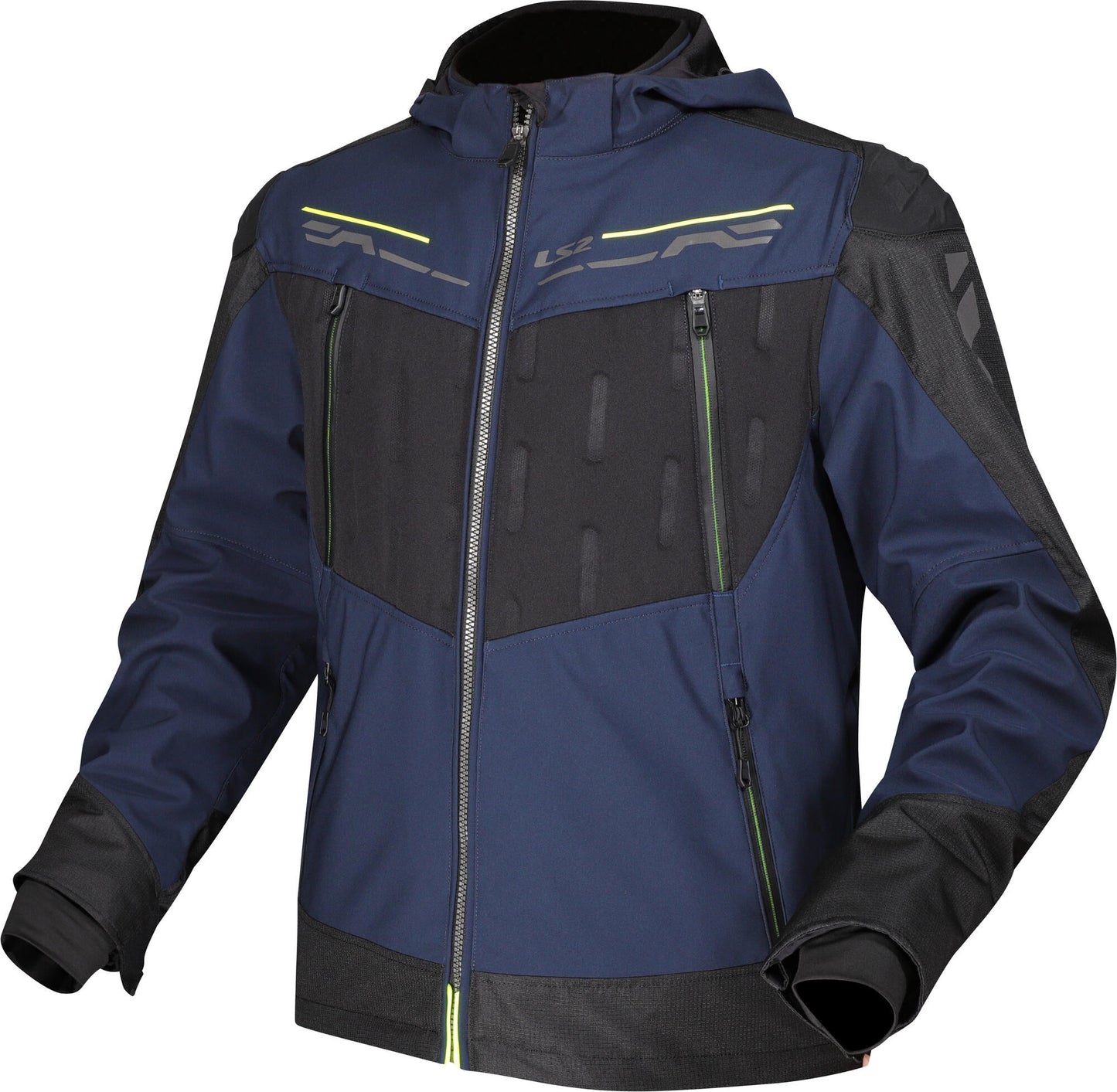 Ls2 veste zirconium veste zirconium herr bleu noir jaune fluo l