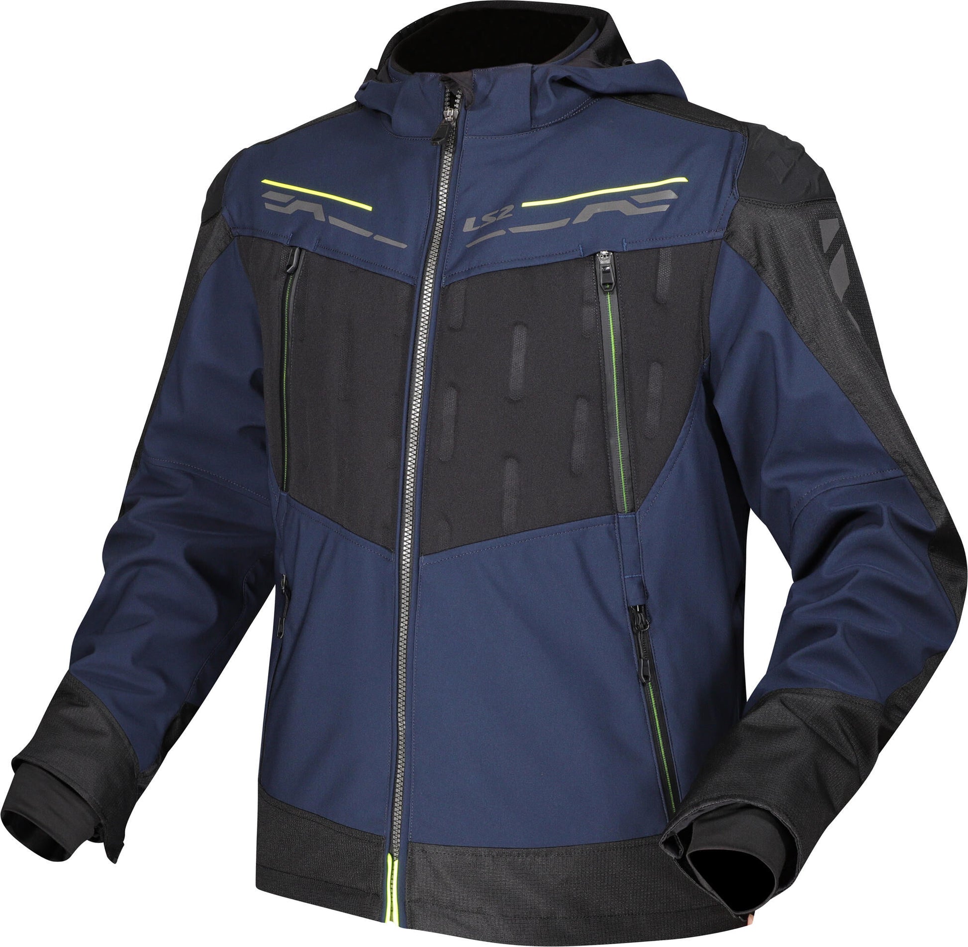 Ls2 veste zirconium veste zirconium herr bleu noir jaune fluo l