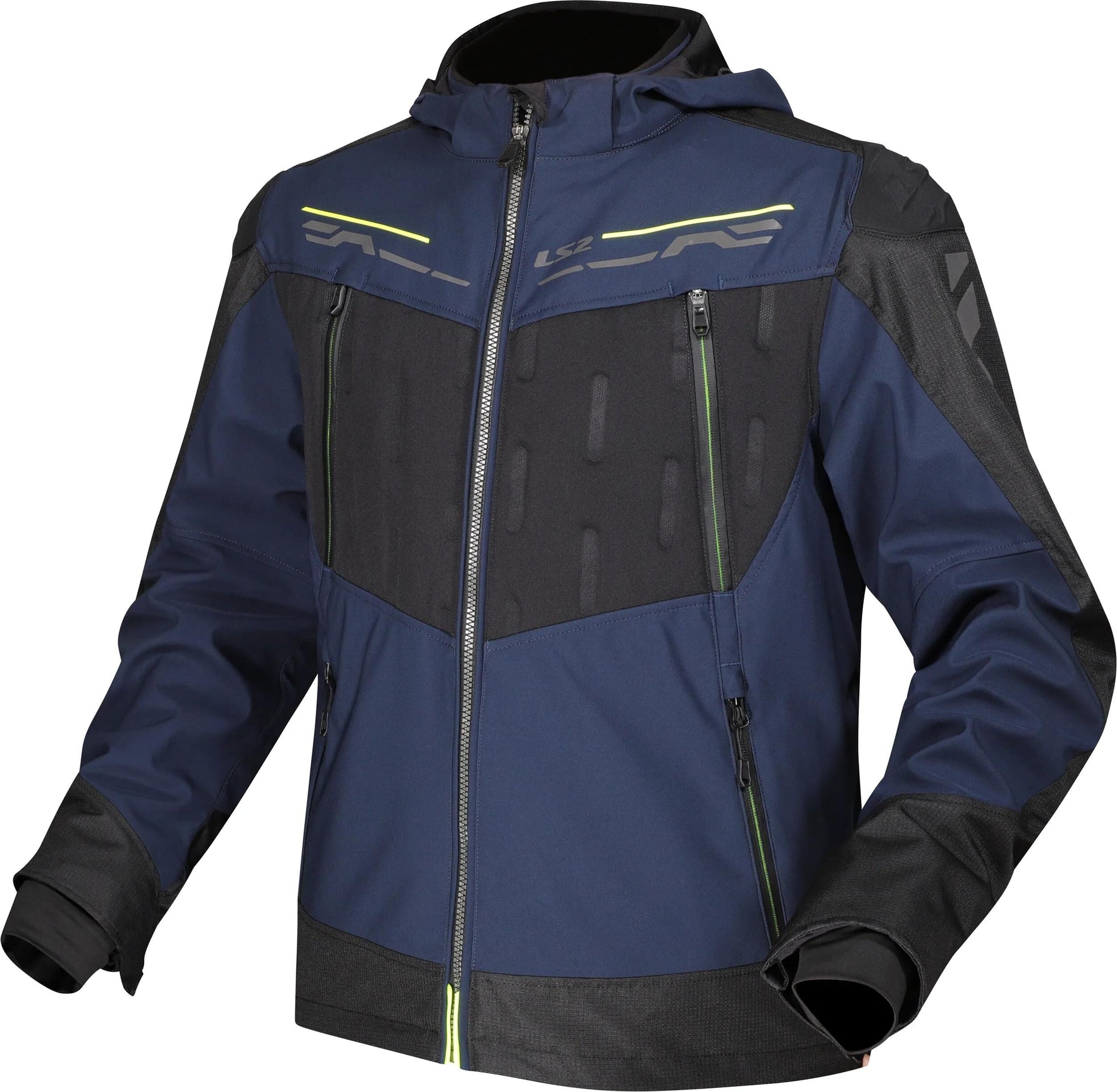 Ls2 veste zirconium veste zirconium herr bleu noir jaune fluo xl