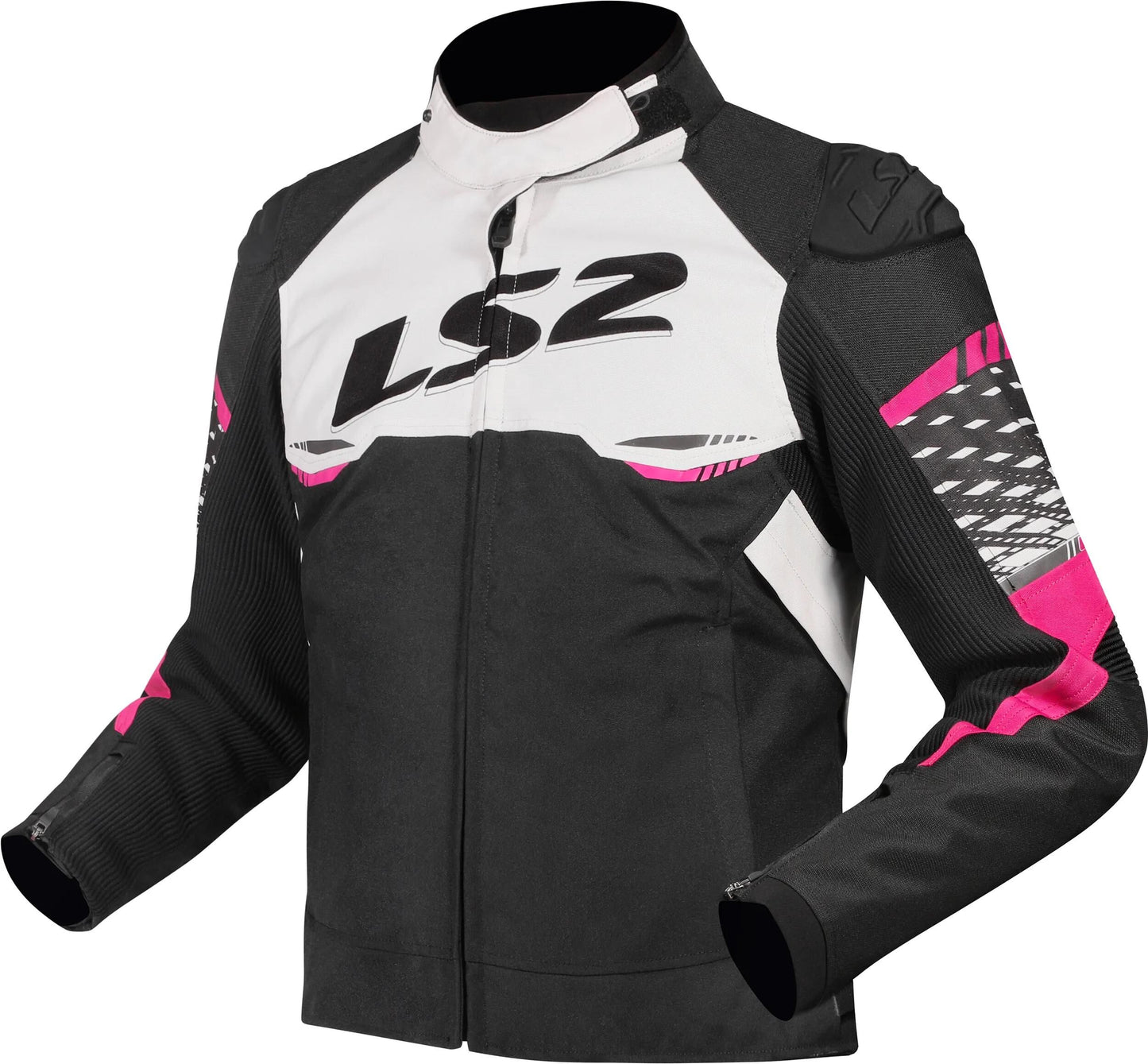 Ls2 apex veste veste apex dames noir blanc rose gr. s