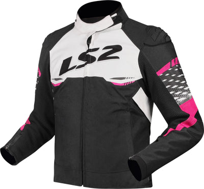Ls2 apex veste veste apex dames noir blanc rose gr. s