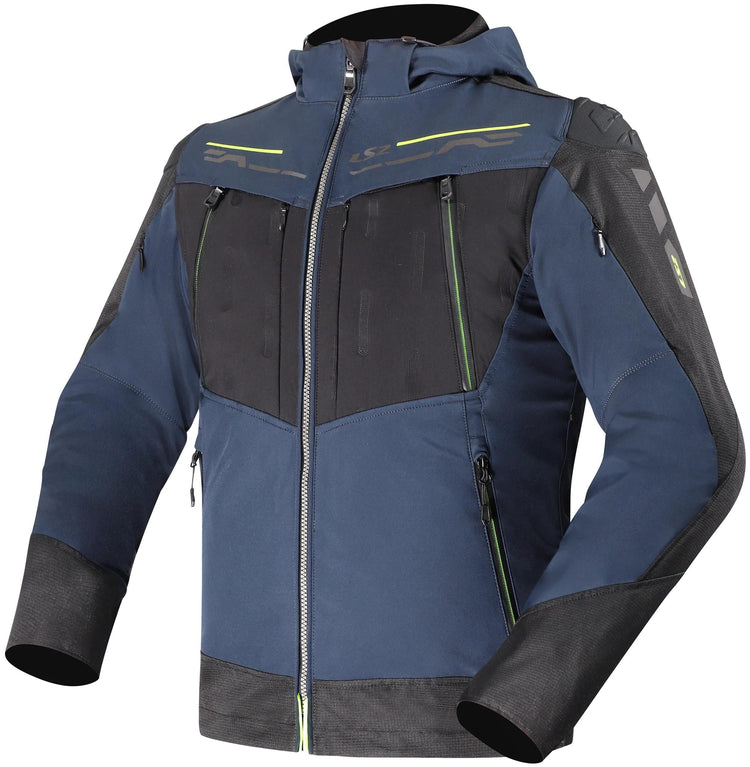 Ls2 veste zirconium evo homme veste zirconium evo homme bleu noir jaune xl
